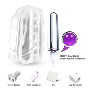 ARMONY MASTER MASTURBATEUR VIBRATEUR TRANSPARENT