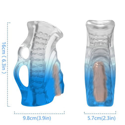 ARMONY VIBRATING FINGER MASTURBATOR BLUE GRADIENT