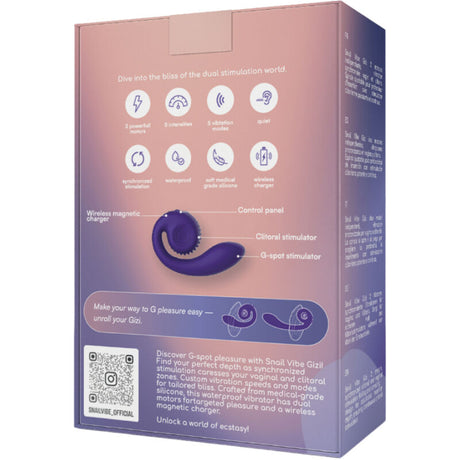 SNAIL VIBE - GIZI PINK DOUBLE STIMULATOR