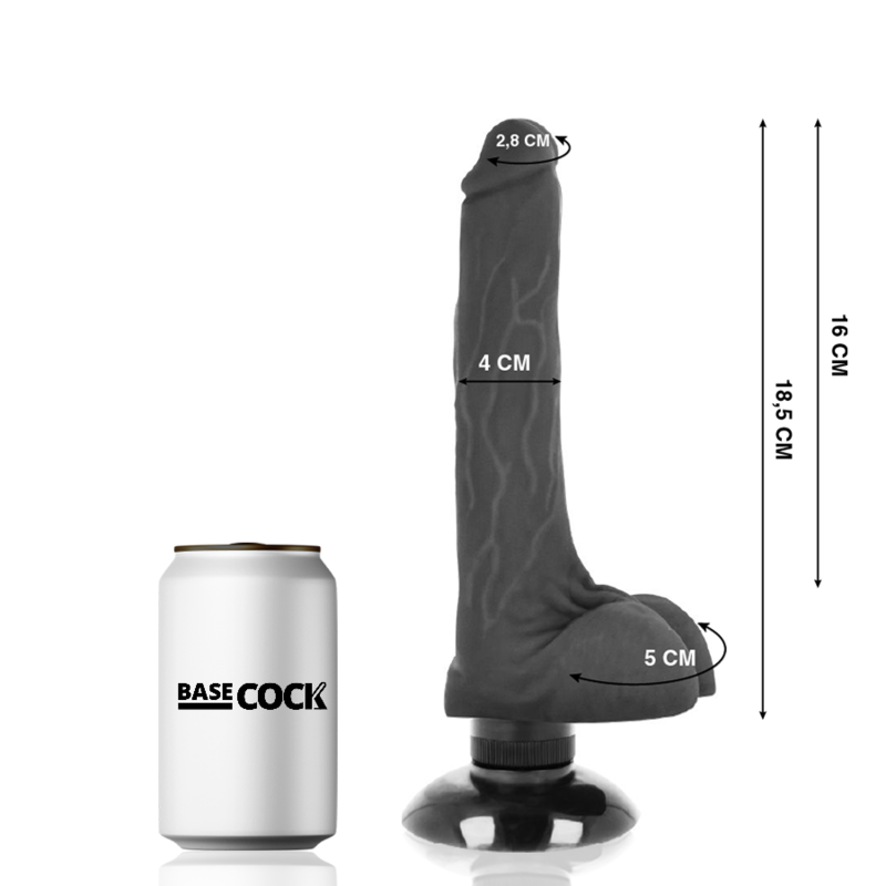 Vibrationsdildo 2-in-1 mit Penisverlängerung 18,5 cm — Twix System