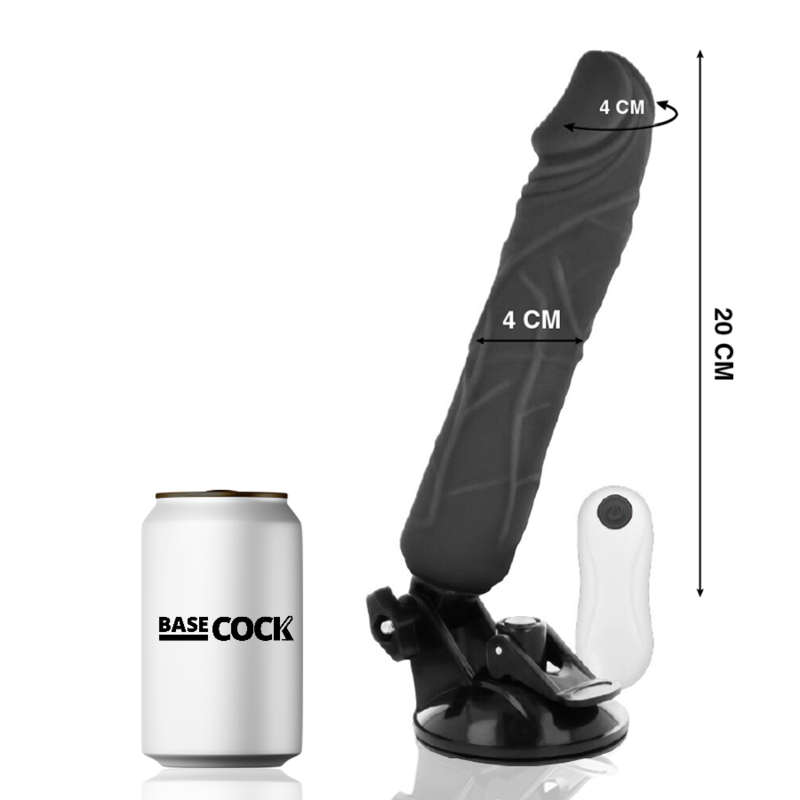 Realistischer Vibrationsdildo, 20 cm, mit Kabelsteuerung