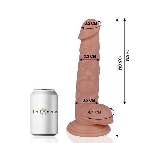 Realistic dildo 18,5 cm with suction cup — N°13 — product image 2