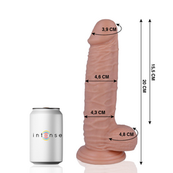 Realistic dildo, skin-like touch, 20 cm × Ø 4,6 cm with suction cup — N°20 — product image 2