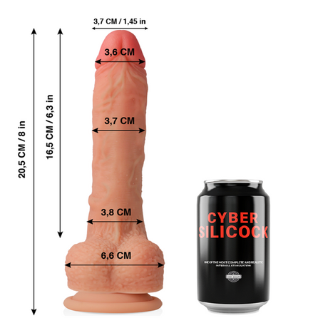 CYBER SILICOCK CONNOR SILICONE LIQUIDE SOUPLE ULTRA REALISTE 205 CM O 37 CM