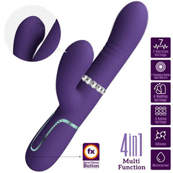 Rabbit vibrant rotatif stimulateur clitoris 19 cm — Canrol Violet