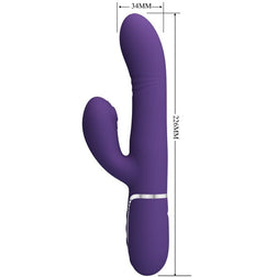 Rabbit vibrant rotatif stimulateur clitoris 19 cm — Canrol Violet