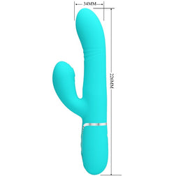Vibrateur G-Spot multifonction Pretty Love vert aqua