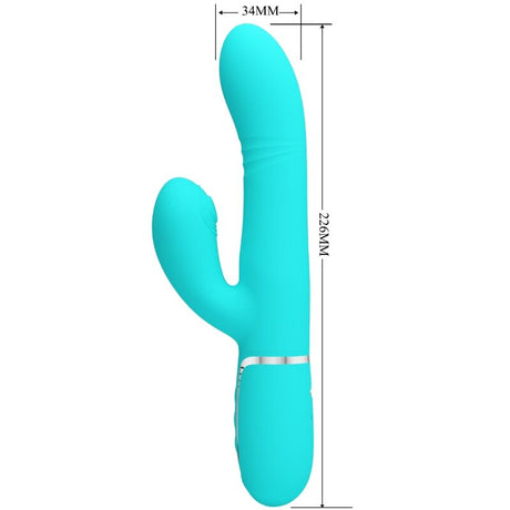 Pretty Love Multifunction G-Spot Vibrator Aqua Green