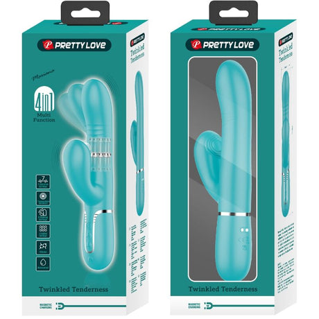 Pretty Love Multifunction G-Spot Vibrator Aqua Green