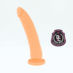 Gode silicone courbé point P 20 cm toucher peau naturelle pour homme