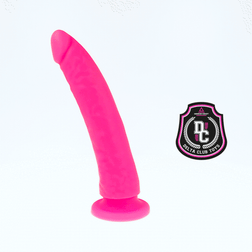 Gode silicone médical rose courbé 20 cm × 4 cm