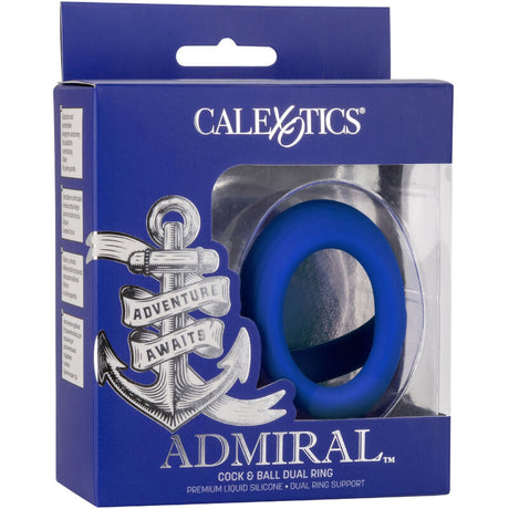CALEXOTICS ADMIRAL COCK BALL DOUBLE ANNEAU BLEU