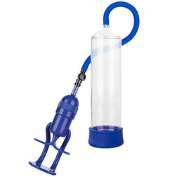 Pompe pénis de la marque Calexotics modèle Admiral Sta Hard en ABS bleu pour le plaisir intime.