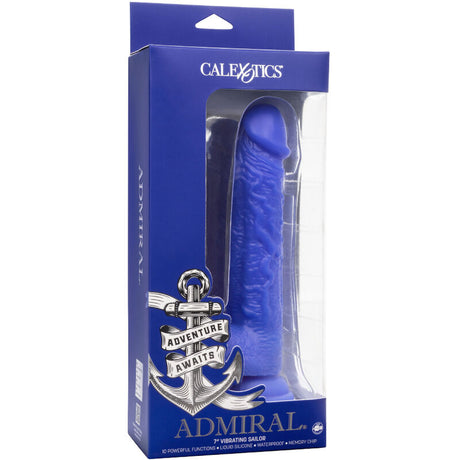 CALEXOTICS ADMIRAL VIBRATEUR GODE REALISTE SAILOR BLEU