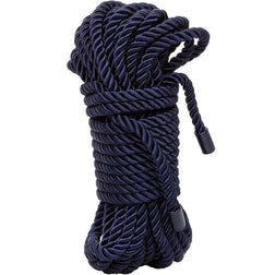 Harnais Calexotics Corde de bondage shibari en nylon bleu marine 10 m — Admiral en Nylon bleu vu de face