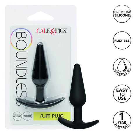 Plug effilé silicone ultra-fin — Boundless Slim · Calexotics · Plugs