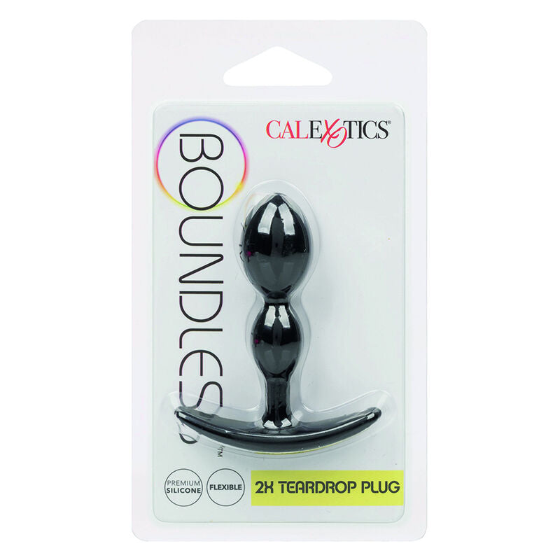 Plug double bulbe silicone noir — emballage