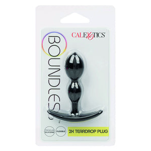 Plug double bulbe silicone noir — emballage