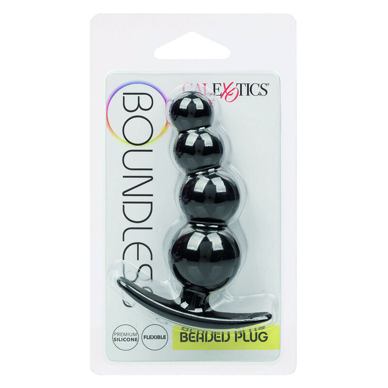 Plug anal silicone 4 perles graduées 11,5 cm — emballage