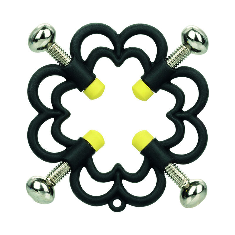 Pinces à tétons ajustables 4 vis heavy duty — vue de profil