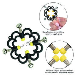 Pinces à tétons ajustables 4 vis heavy duty — autre angle
