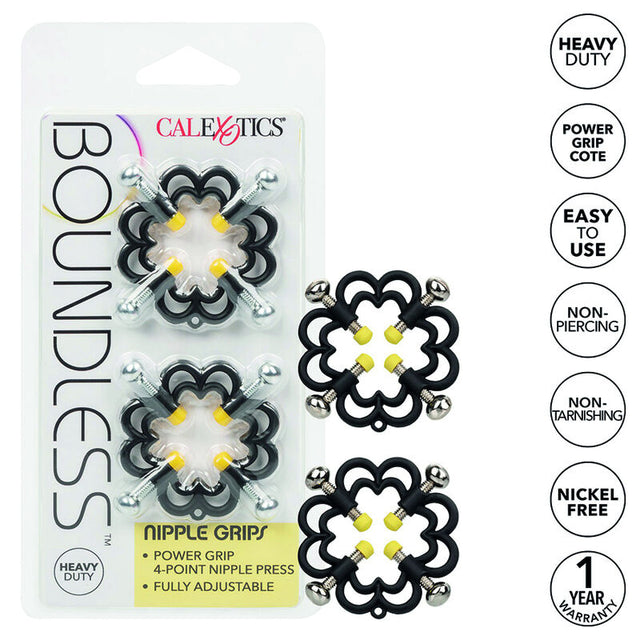 Pinces à tétons ajustables 4 vis heavy duty — Boundless · Calexotics · Pinces à tétons
