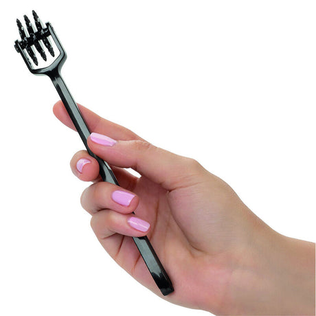 Triple roue Wartenberg noire Boundless Calexotics avec trois jeux de pointes rotatives.