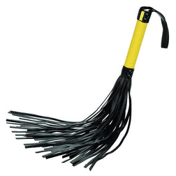 Fouet à pompons en cuir végan à manche texturé — Boundless — vue 4