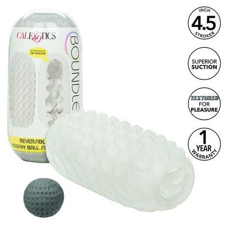 Gaien de masturbation réversible souple — Boundless gris · Calexotics · Strokers