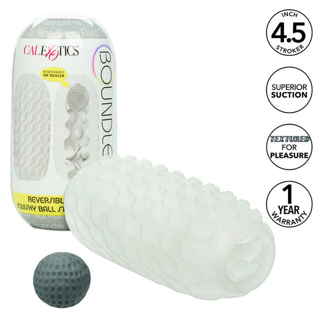 Gaien de masturbation réversible souple — Boundless gris · Calexotics · Strokers