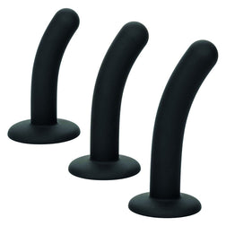 Kit pegging silicone 3 godes courbés + harnais — en situation