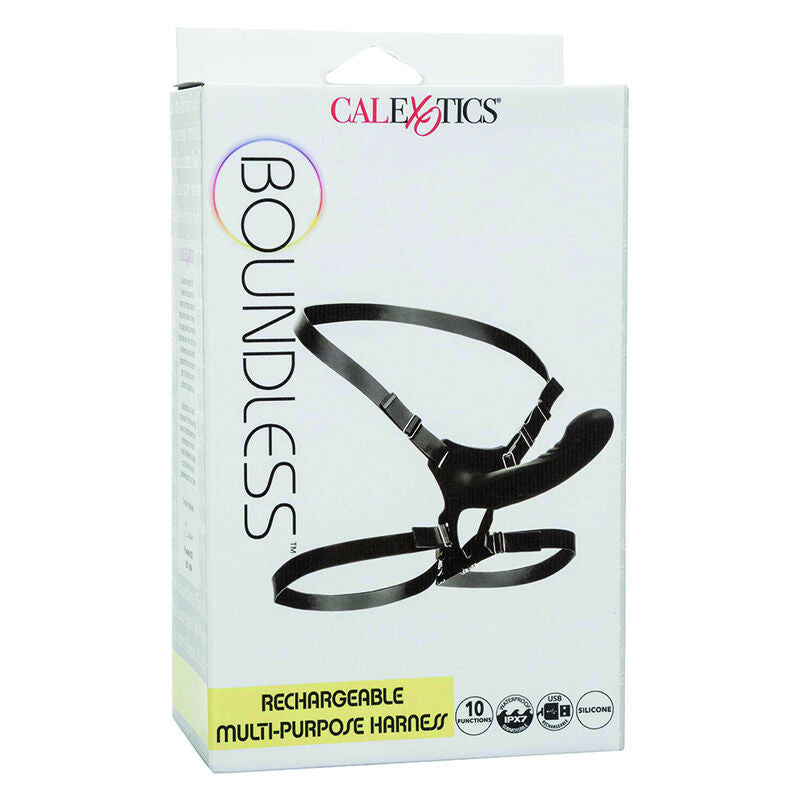 Harnais vibrant silicone avec sonde prostatique 16 cm — emballage