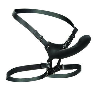 Harnais vibrant silicone avec sonde prostatique 16 cm — Boundless · Calexotics · Godes Vibrants
