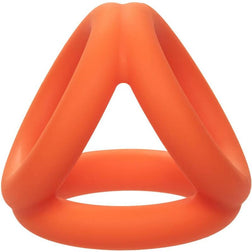 Triple cockring Alpha silicone liquide orange — autre angle