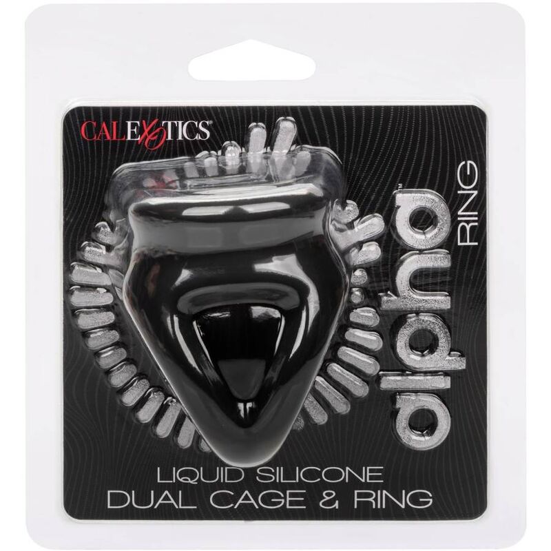 CALEXOTICS ALPHA BAGUE DUAL CAGE NOIR