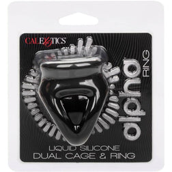 CALEXOTICS ALPHA BAGUE DUAL CAGE NOIR