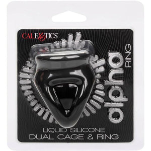 CALEXOTICS ALPHA BAGUE DUAL CAGE NOIR