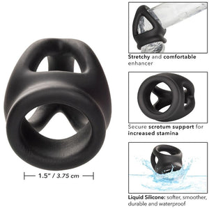 CALEXOTICS ALPHA BAGUE DUAL CAGE NOIR