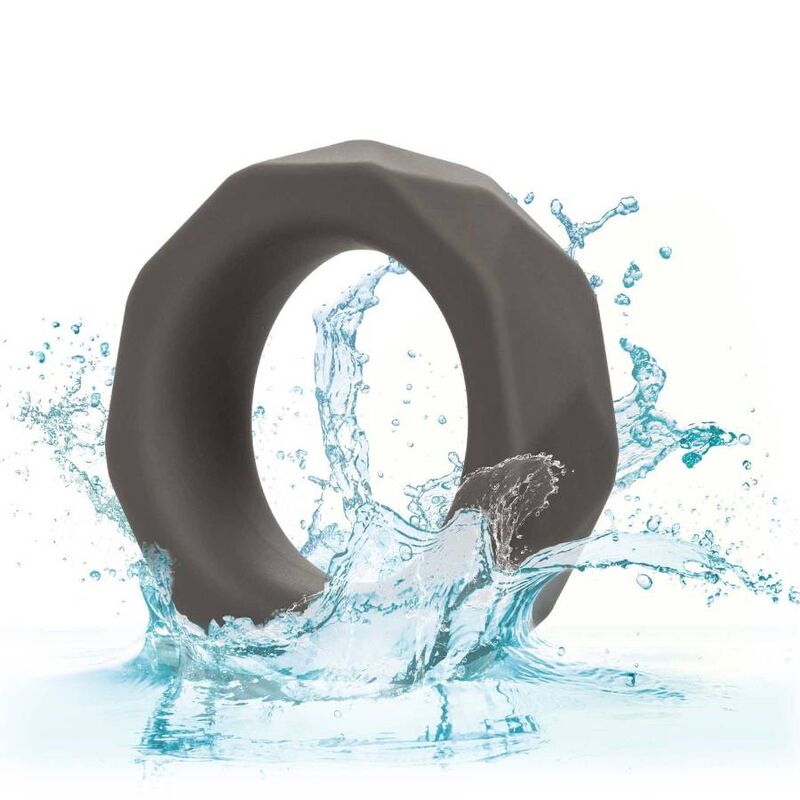 Cockring silicone prismatique — texture visible