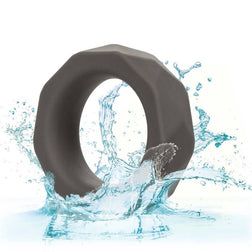 Cockring silicone prismatique — texture visible