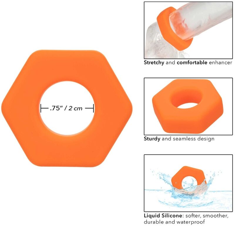 CALEXOTICS ALPHA BAGUE PROLONG SEXAGON ORANGE