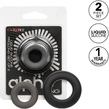 CALEXOTICS ALPHA PROLONG LOT DE 2 BAGUE GRIS