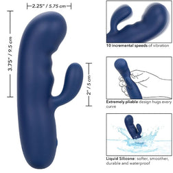 Vibro rabbit double moteur silicone 10 vitesses — Cashmere Silk Duo