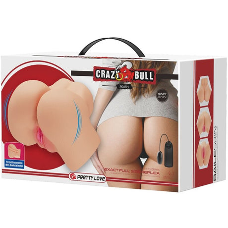 Masturbateur fesses double entrée vibrant — emballage