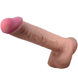 Gode réaliste peau coulissante 26 cm marron — Sliding Skin · Pretty Love High Grade · Godes Réalistes