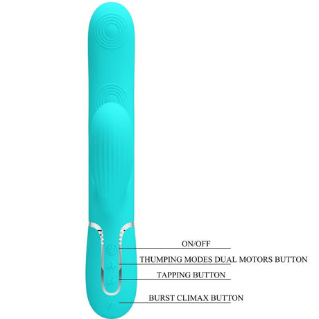 Pretty Love Perlita 3-in-1 Vibrator Aqua Green