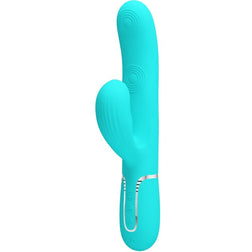 Pretty Love Perlita 3-in-1 Vibrator Aqua Green — front view