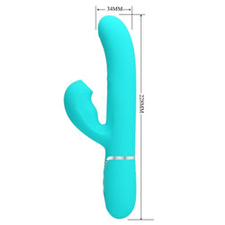 Pretty Love Perlita 3-in-1 Vibrator Aqua Green