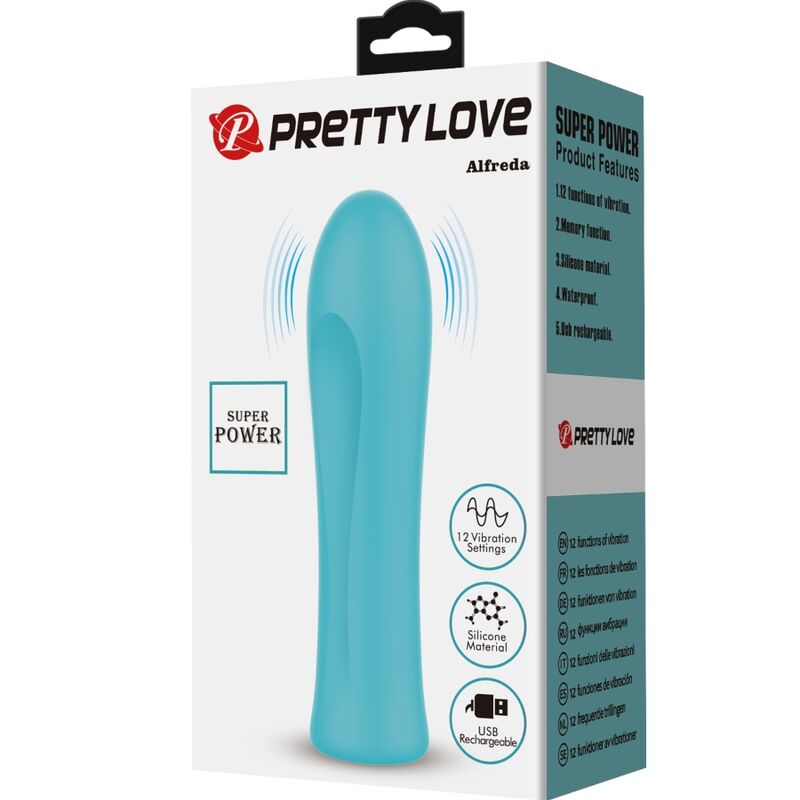 PRETTY LOVE VIBRATEUR SUPER PUISSANT ALFREDA VERT EAU