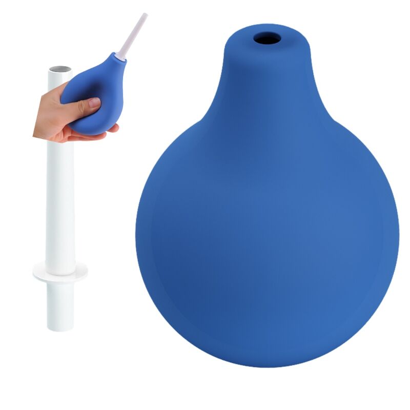 Poire de lavement anal super power bleue — emballage